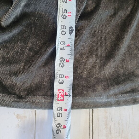 Baltic Born Esmerelda Velvet Wrap Maxi Dress Gray NEW Plus 1X Elegant Feminine - Picture 6 of 9